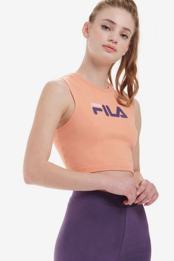 Tops Fila Mulher Roxo/Rosa - Fila Inez Crop Portugal Lojas,GLZU-10346